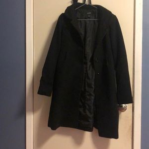 Women XSMALL black trench coat